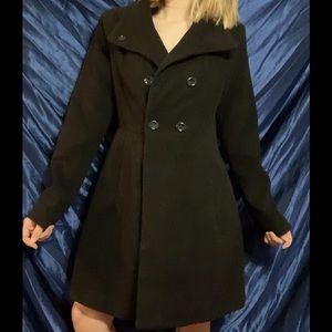 Long Black Peacoat